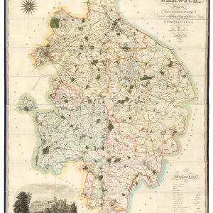 Map of the County of Warwick, From an Actual Survey by GREENWOOD, C. & J., 1822.