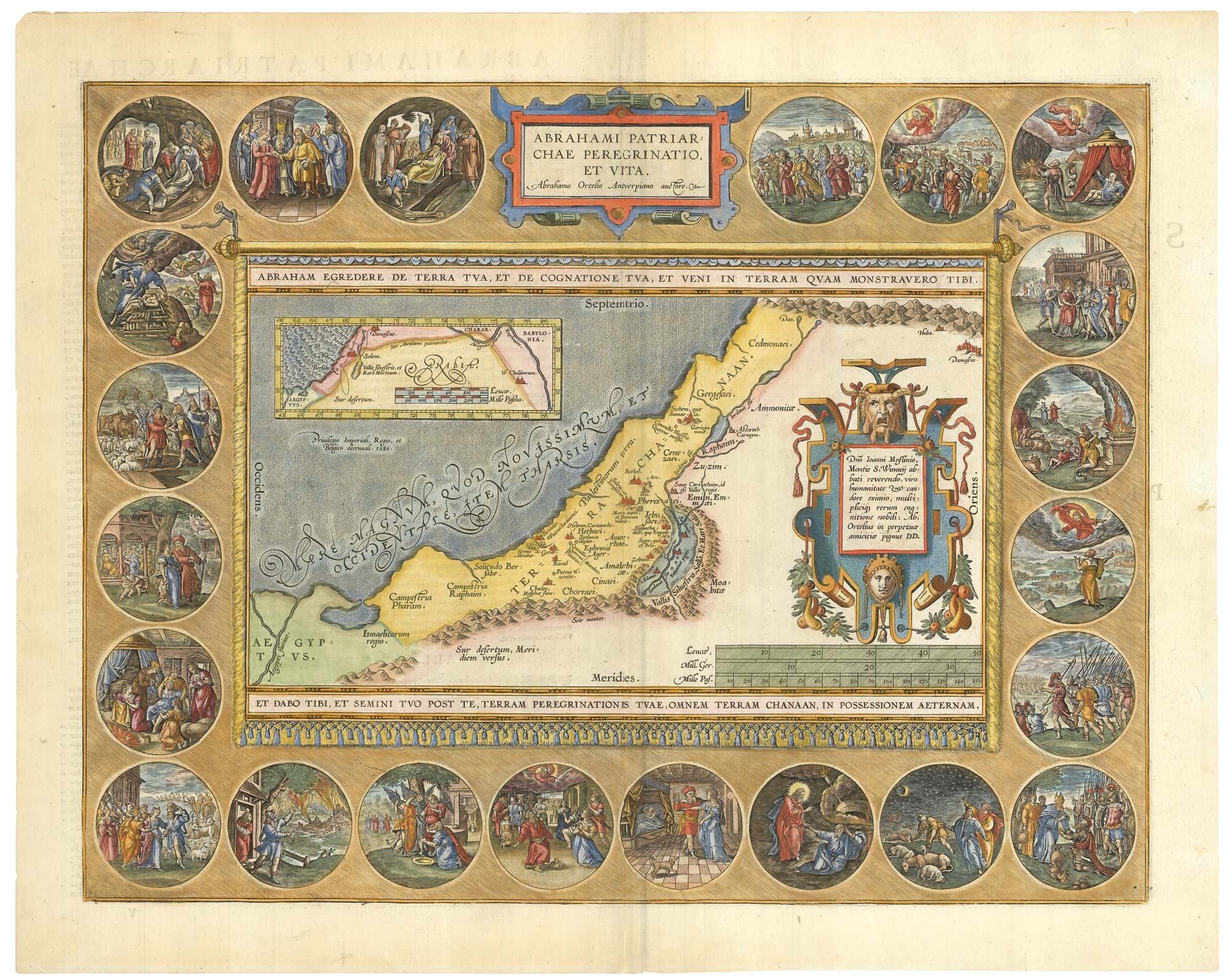 Ortelius Peregrinations of Abraham