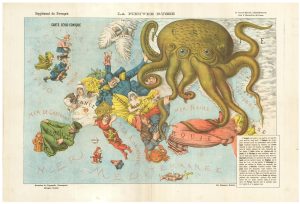 Grossi French Serio Comic map of Europe