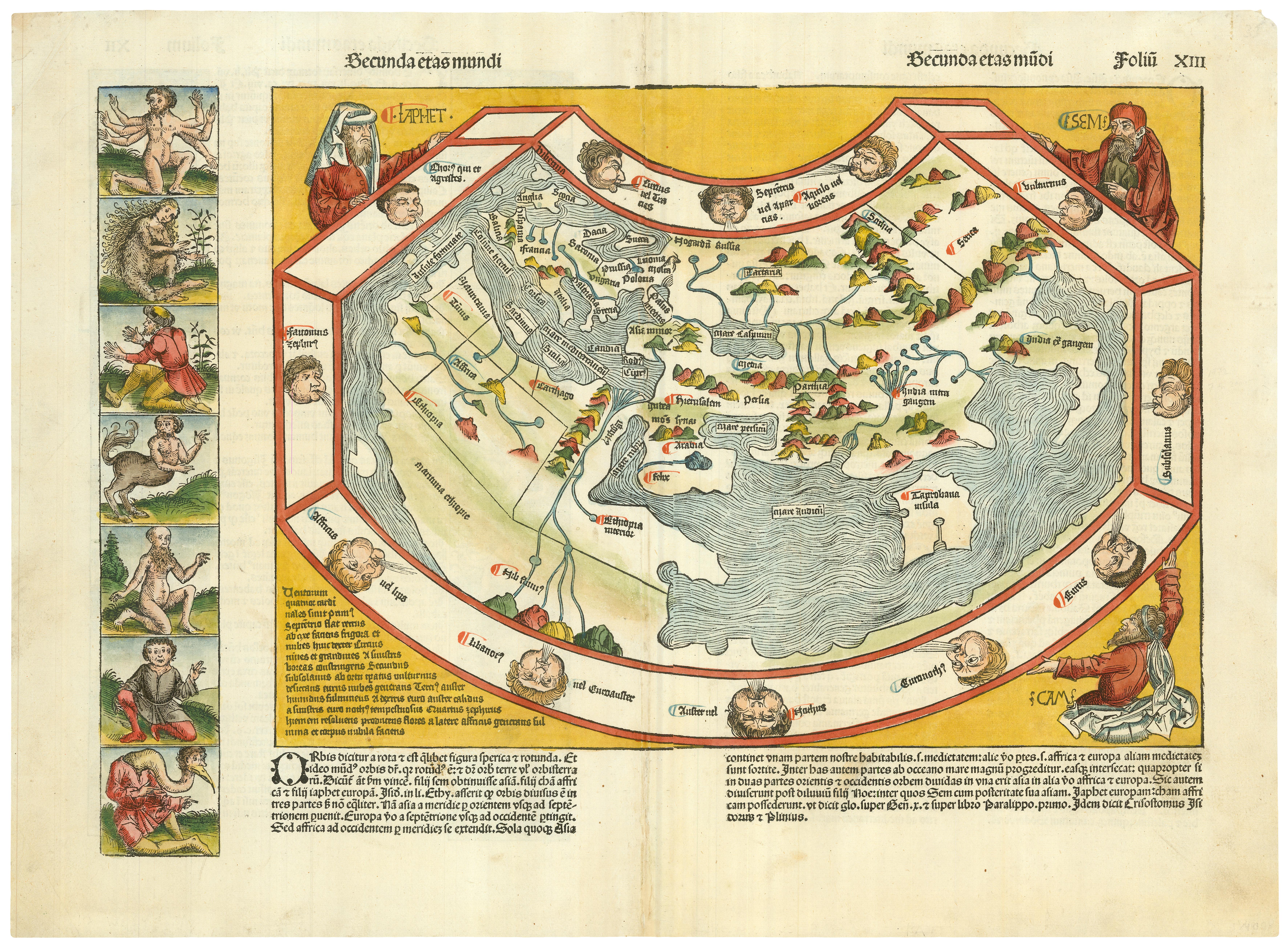 Secunda etas mundi. by SCHEDEL, D. Hartmann., 1493.
