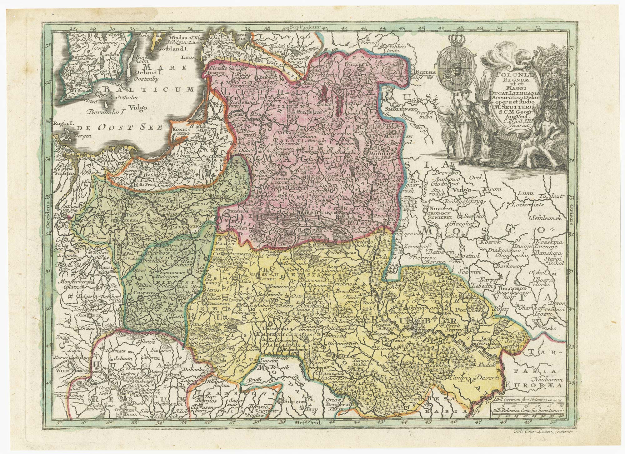 Seutter Poland miniature