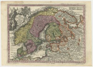 Seutter Scandinavia miniature