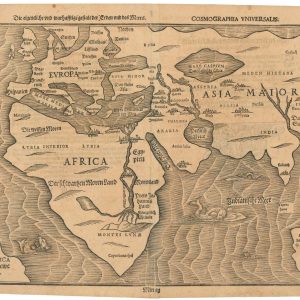 Die eigentliche und warhafftige gestalt der Erden und des Meers. by BÜNTING, Heinrich., 1581.