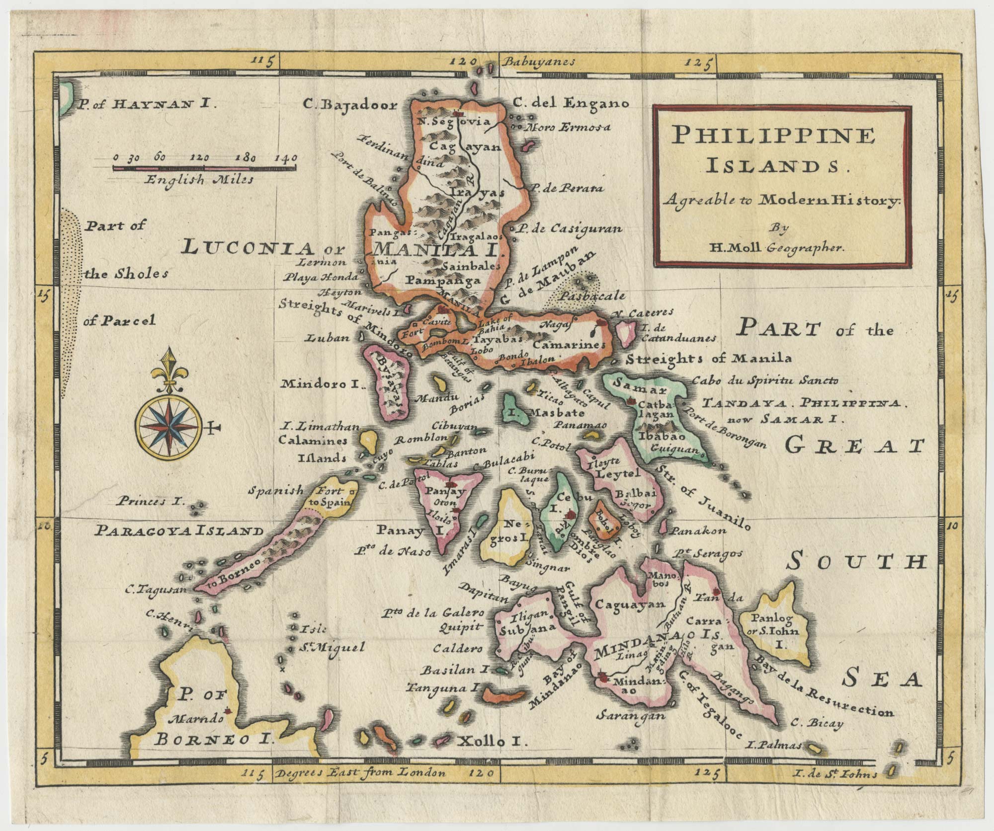 Moll Philippines 1727