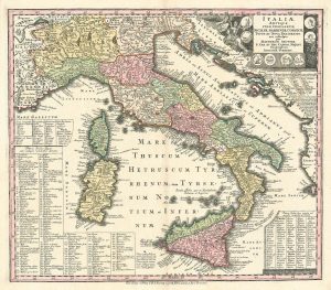 Seutter classical Italy
