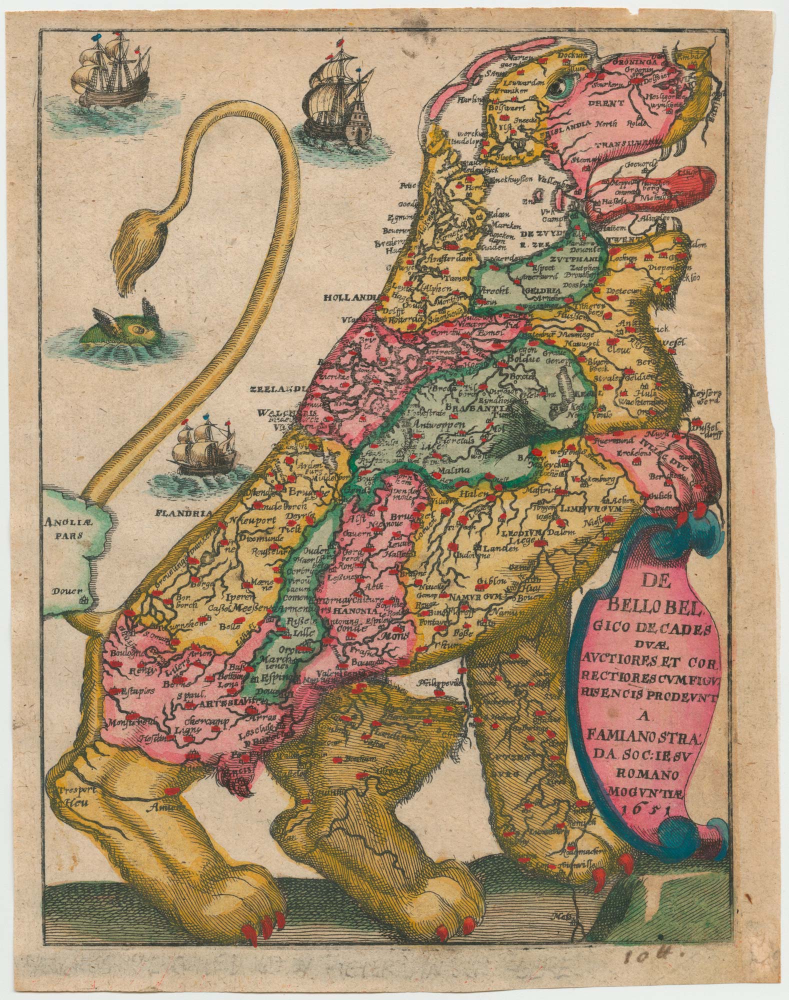 Strada Leo Belgicus 1651