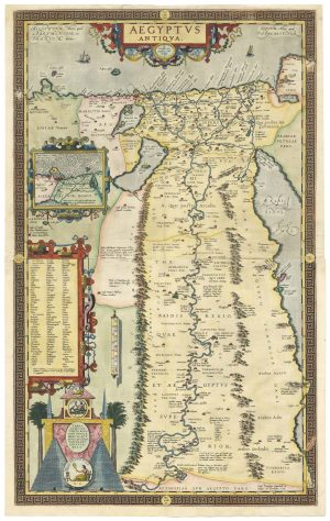 Ortelius Ancient Egypt 2 sheet