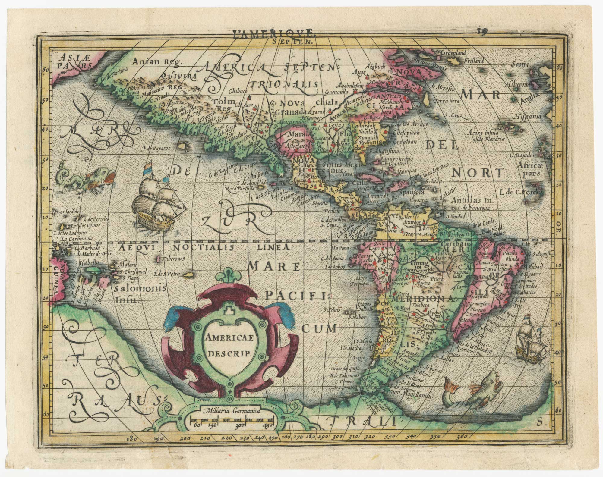 Hondius America Miniature