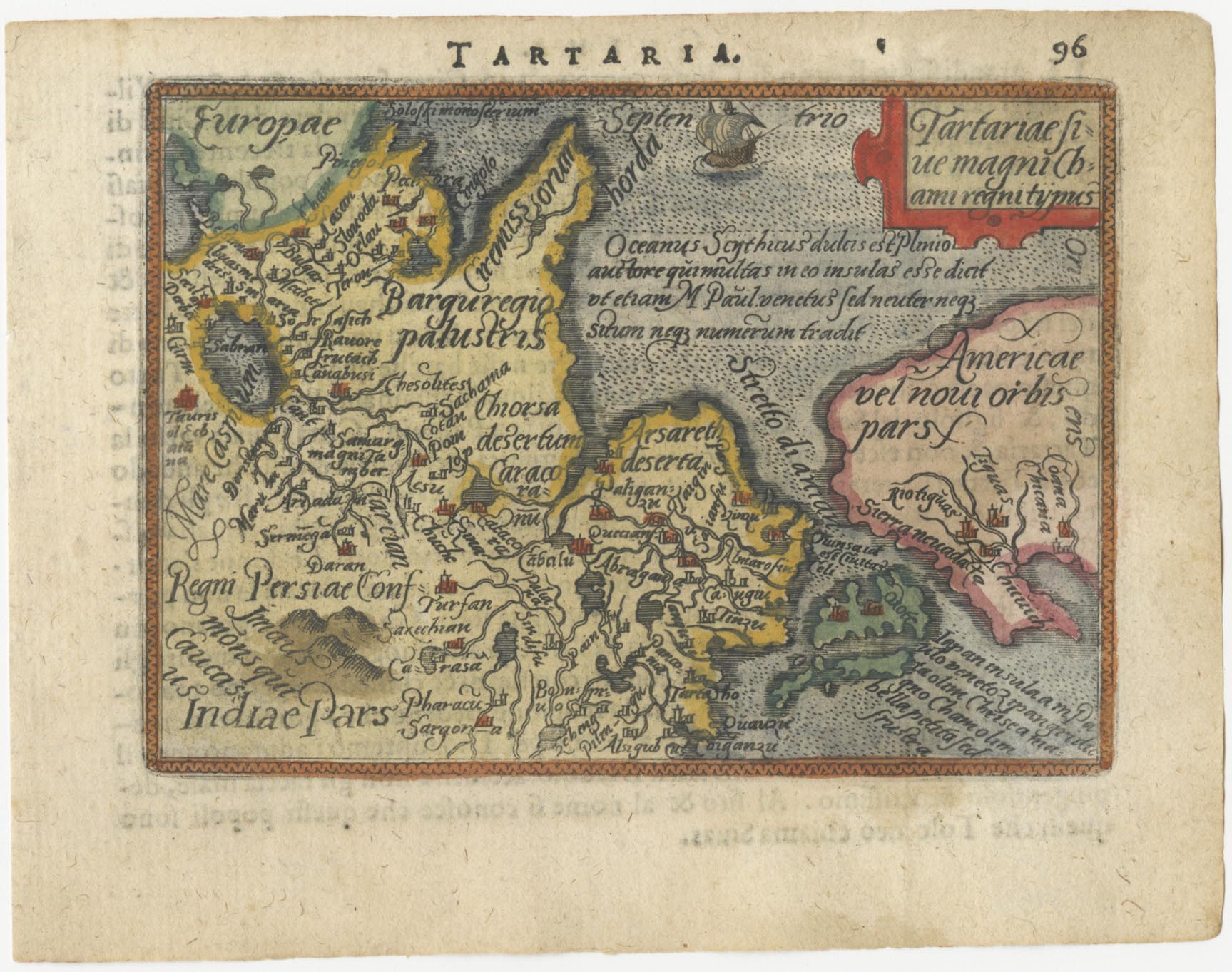 Ortelius Tartary Galle