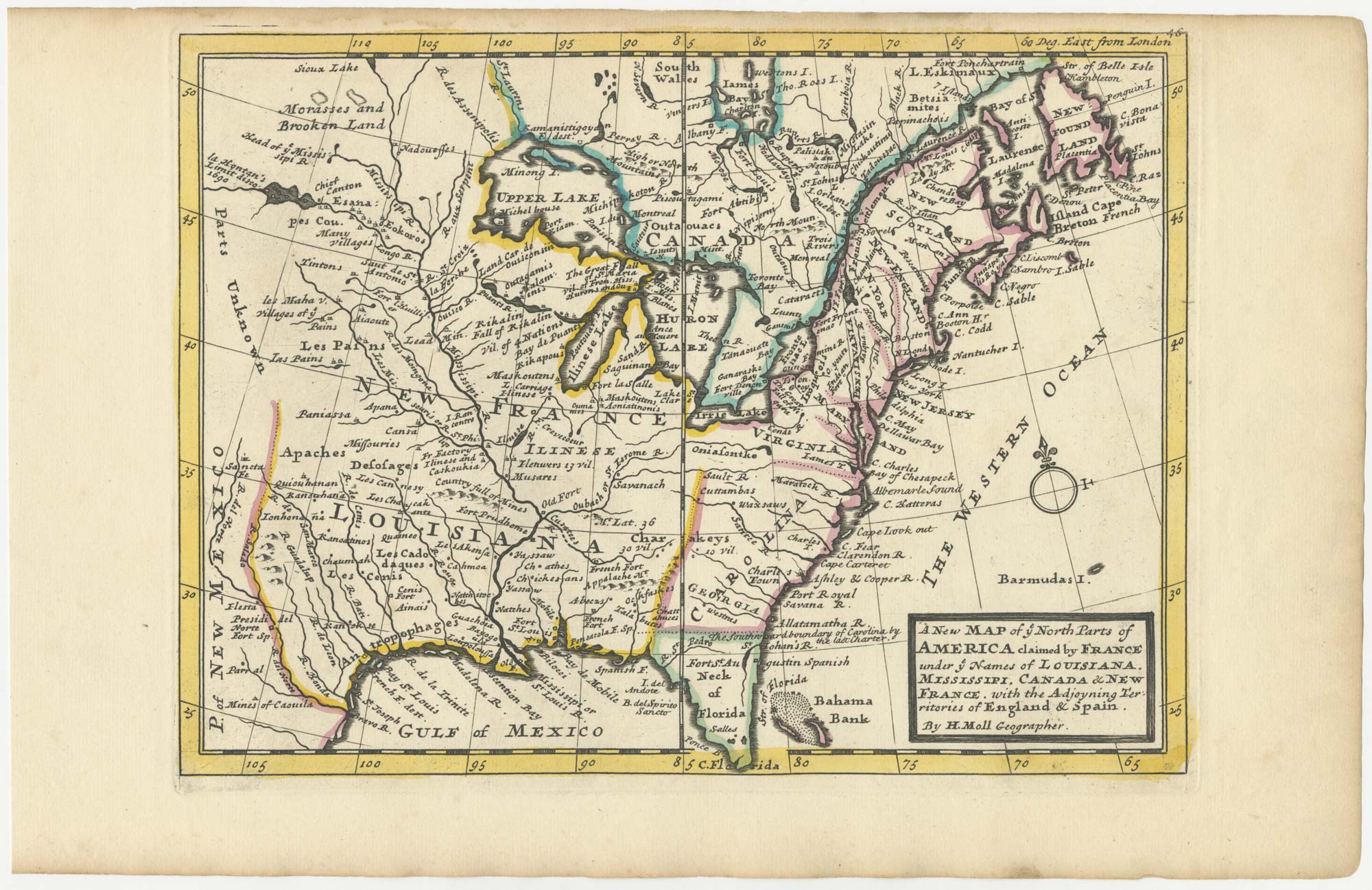 Moll North America 1732
