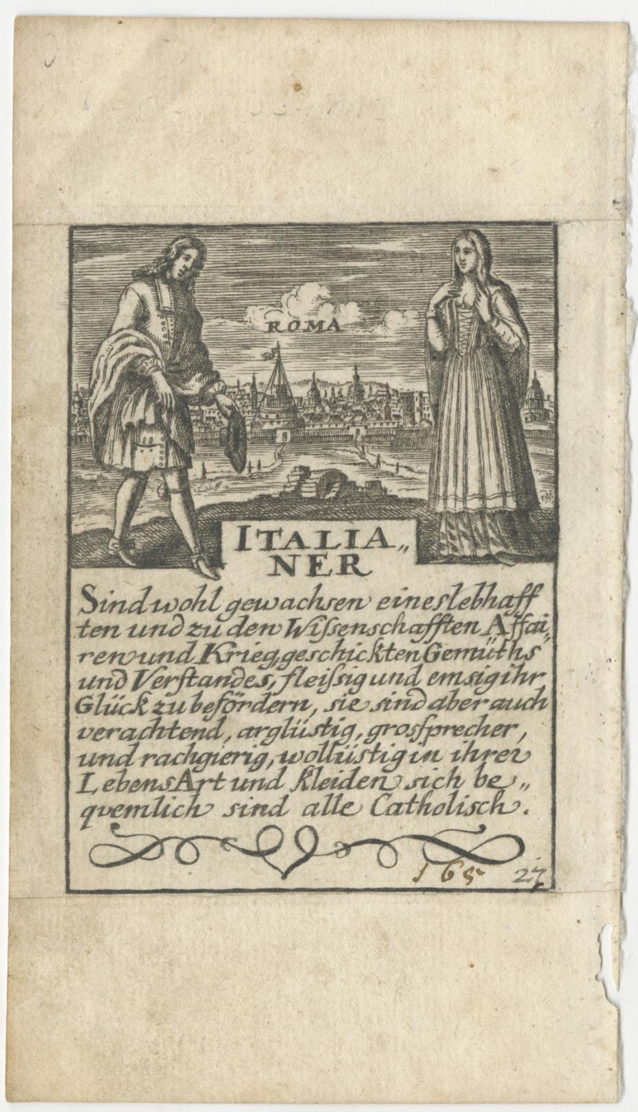 German playing card of Italy