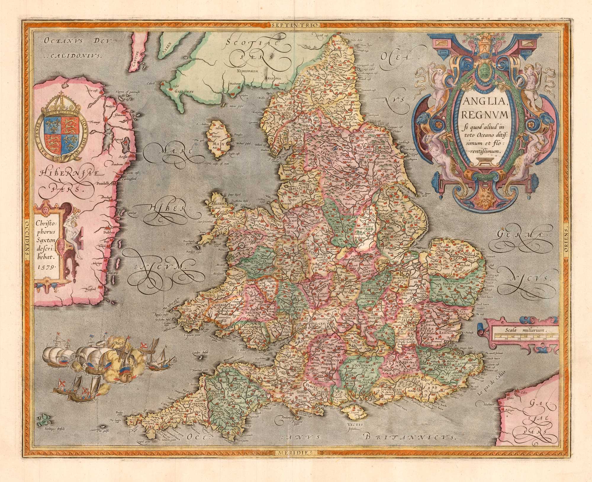 Ortelius-Saxton England