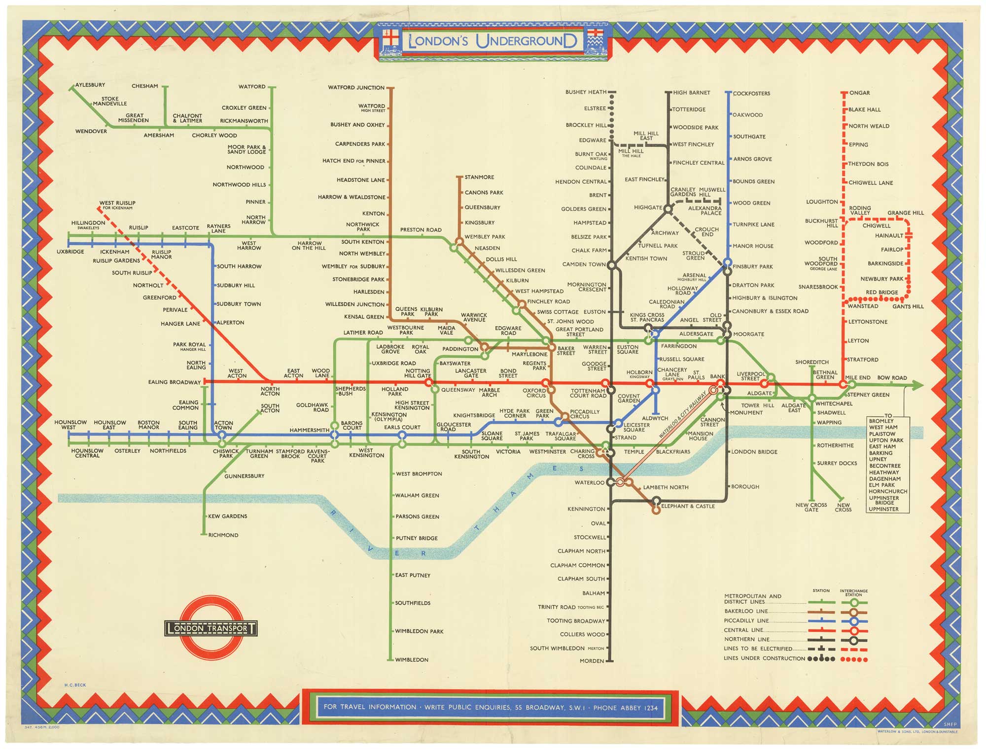 Beck Underground Quad Poster March 1947