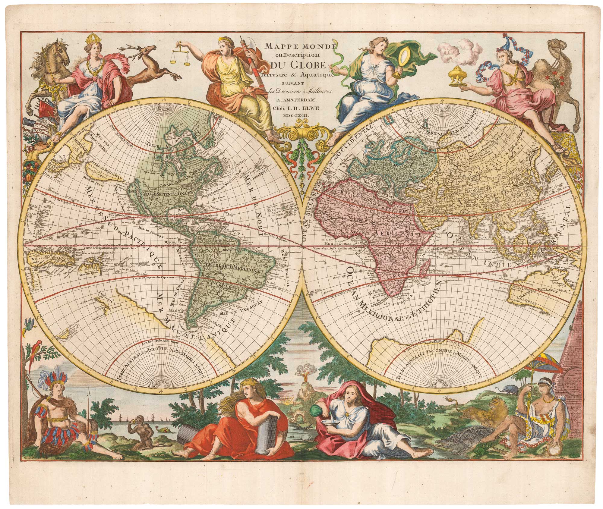 Jaillot World 1792