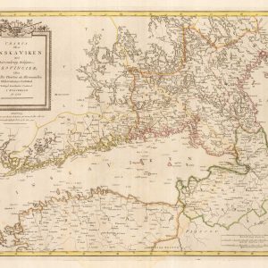 Charta öfver Finska viken med Däromkring Belägne provincier; efter de by AKERLUND, Erik., 1788.