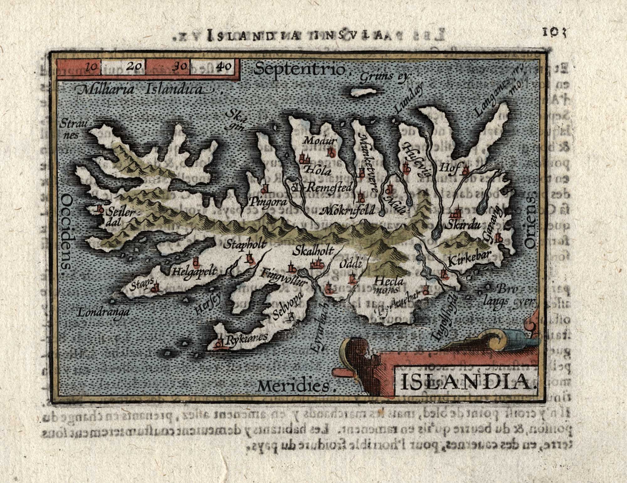 Ortelius Iceland Galle 2