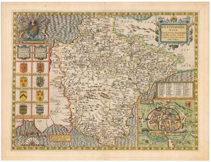 Devonshire with Excester Described And the Armes of such Nobles as have borne the titles of them. By John Speed