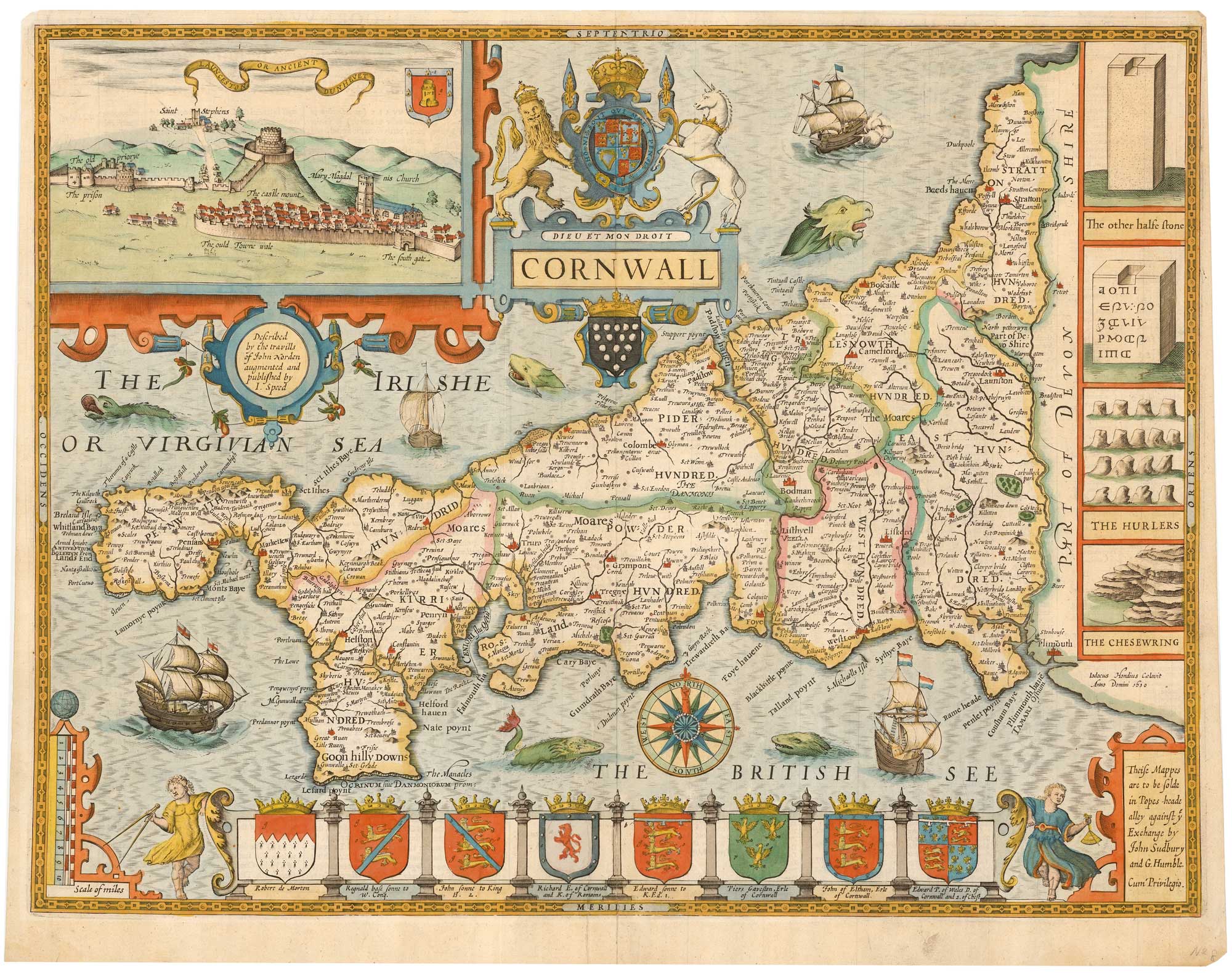 Cornwall. by SPEED, John., 1646.