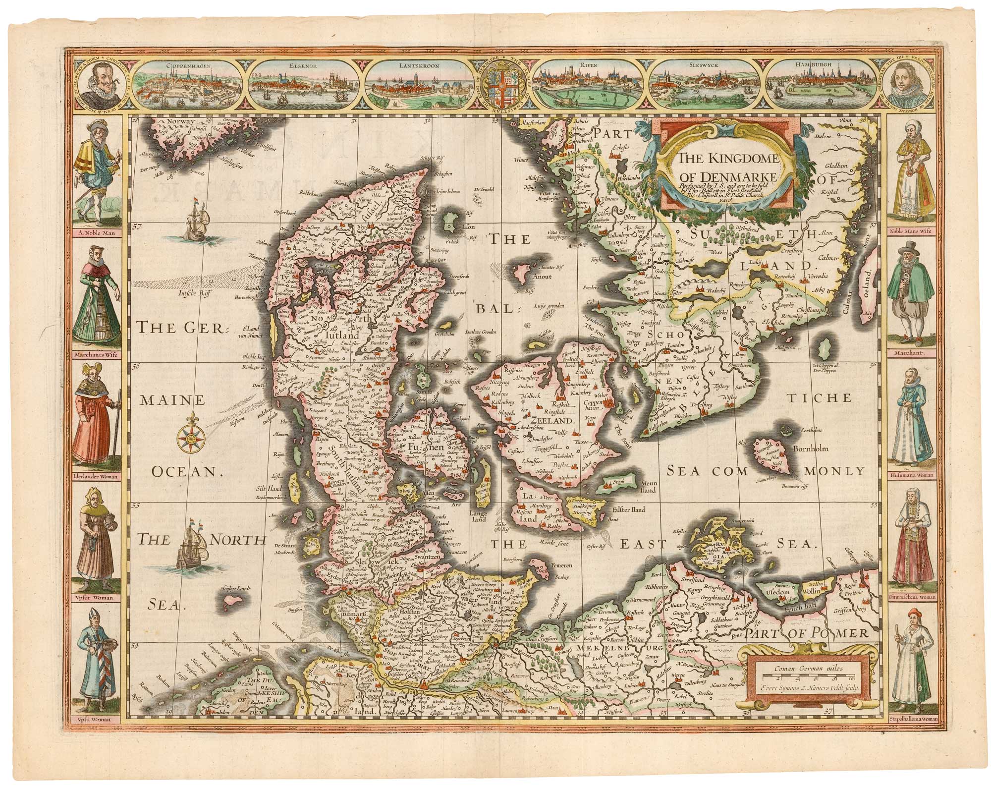 The Kingdome of Denmarke augmented by John Speede...