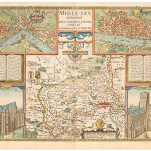 Midlesex described with the Most Famous Cities of London and by SPEED, John., 1676.