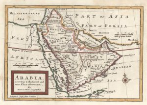 Arabia According to the Newest and most Exact Observations, by by MOLL, Herman., 1711.
