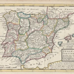 Spain and Portugal, Divided into all its Kingdoms and Principalities by MOLL, Herman., 1732.