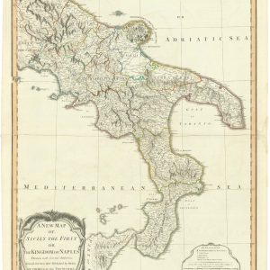 A New Map of Sicily the First or The Kingdom by LAURIE & WHITTLE., 1799.