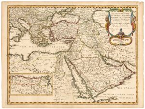 17th century map of the Turkish Empire
