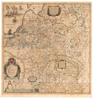 Magni Ducatus Lithuaniae, Caeterarumque Regionum Illi Adiacentium Exacta Descriptio. By Gerritsz.