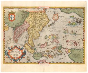 16th century map of the East Indies