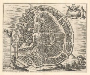 A detailed plan of Moscow in the 1630s
