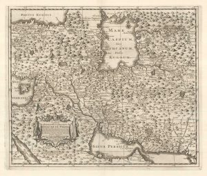 Scarce 18th century map of Persia