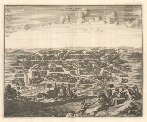 Scarce 18th century view of Ardabil