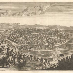 Scarce 18th century view of Isfahan