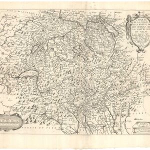A scarce 17th century map of Switzerland