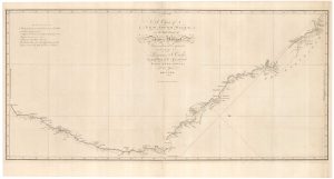 The first complete chart of the east coast of Australia