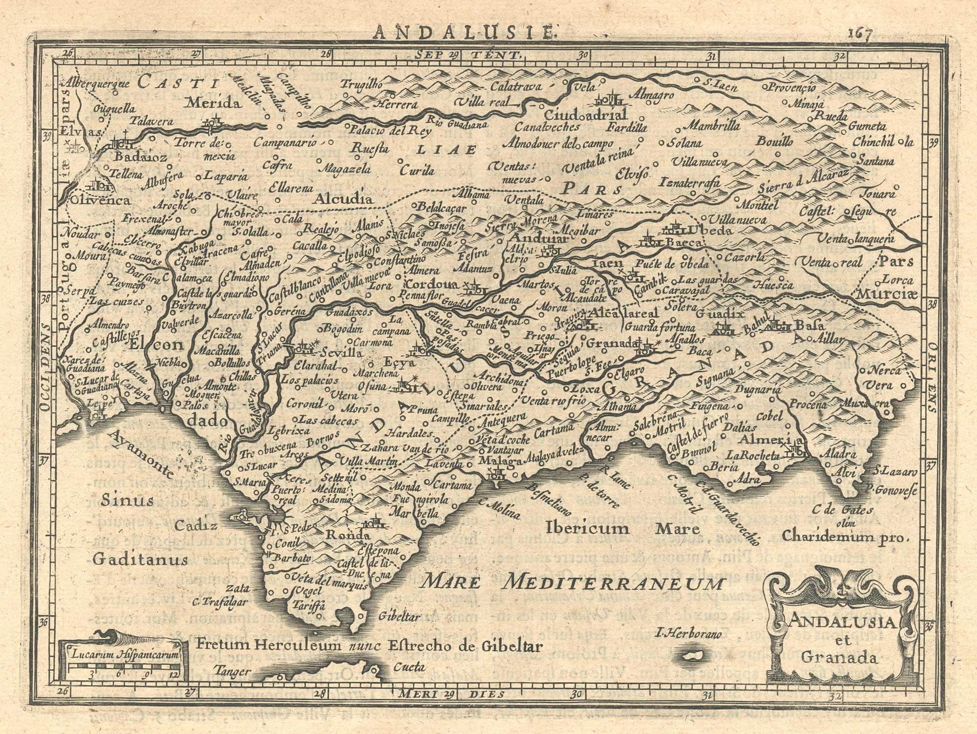 Andalusia et Granada. by JANSSON, Jan., 1628.