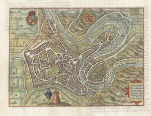 A 16th century plan of Luxembourg