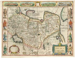 A rare issue of this famous English carte à figures map of Tartary
