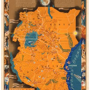 A poster map of British East Africa