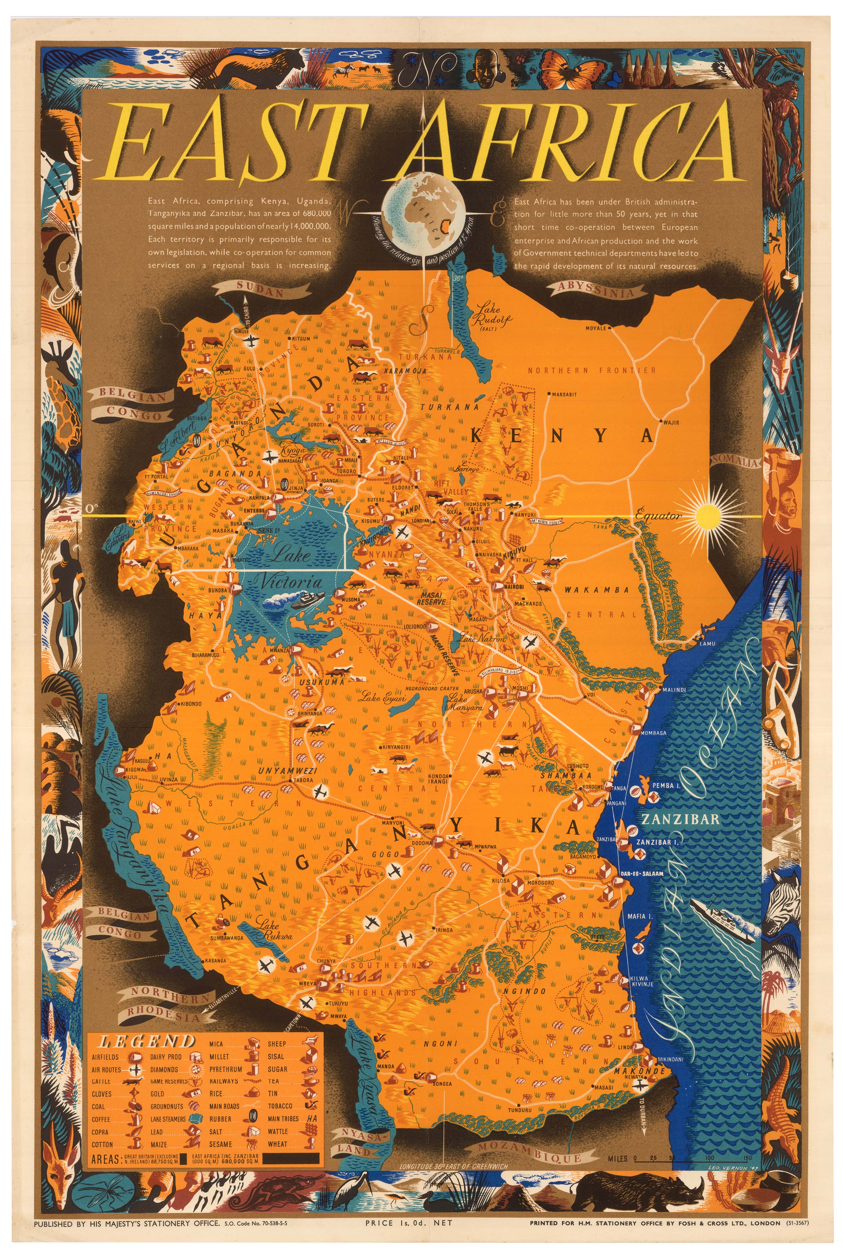 East Africa by Vernon 1951