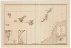 Costal Occidental de Africa. Hoja II. Comprende desde Puerto Cansado by VIDAL, Alexander & ARLETT, William., 1855.