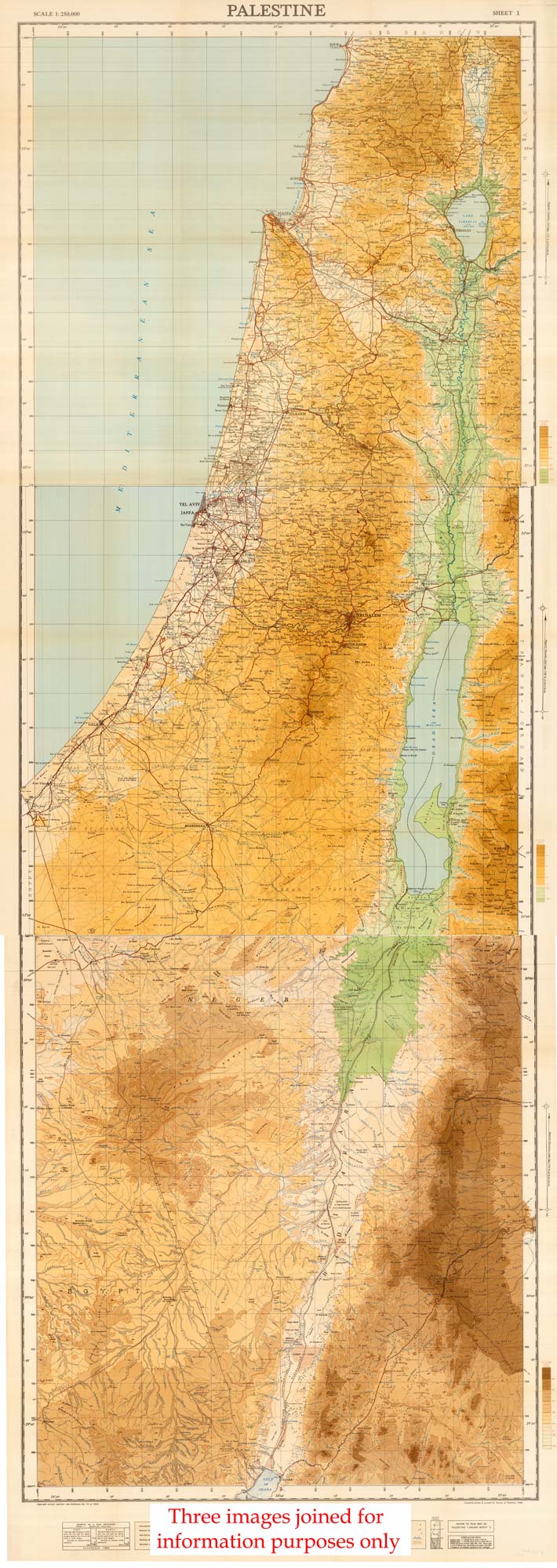 Palestine. by SURVEY OF PALESTINE., 1946.