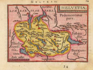 Ortelius Switzerland miniature
