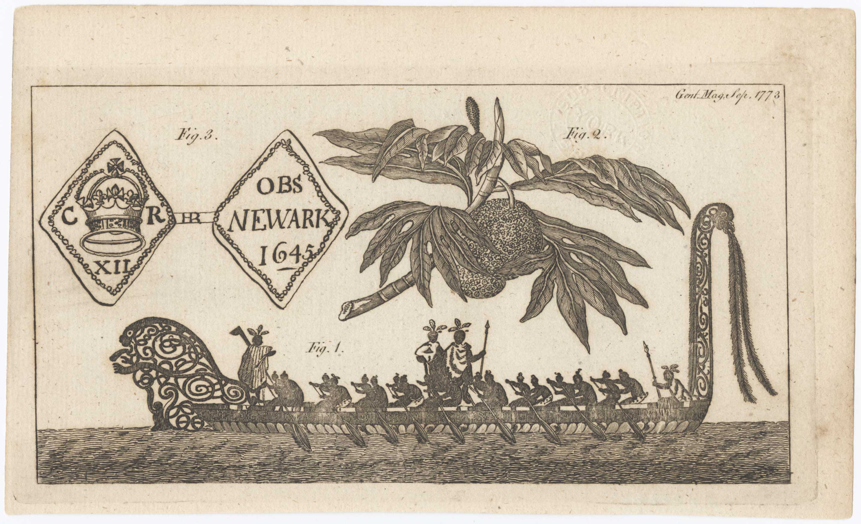 Gentleman's Magazine Maori Canoe