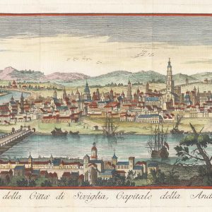 Veduta della citta di Siviglia capitale della Andaluzia. by SALMON, Thomas., 1740.