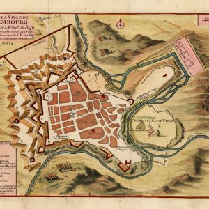 Plan de la Ville de Luxembourg Assiegée par l'Armée du by PUTHAUX., 1726.