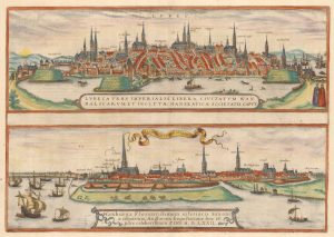 Braun and Hogenberg Lubeck and Hamburg