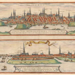 Braun and Hogenberg Lubeck and Hamburg