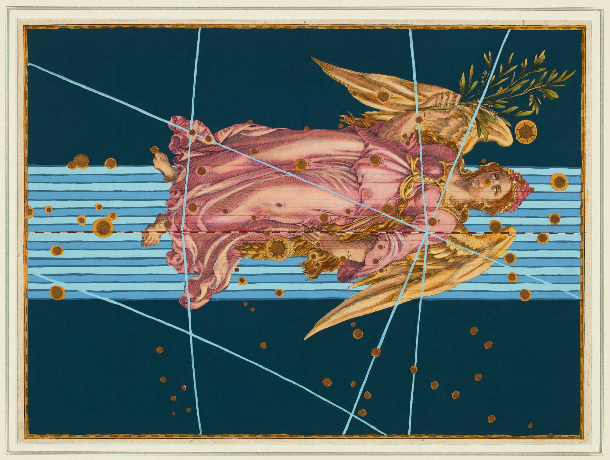1641 Engraving of the Zodiac Virgo by Bayer